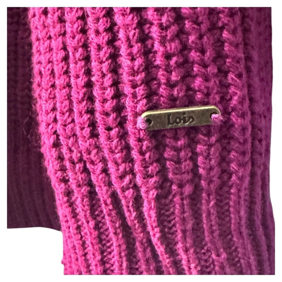 Lois Burgundy XXL ladies cardigan - Picture 3 of 4